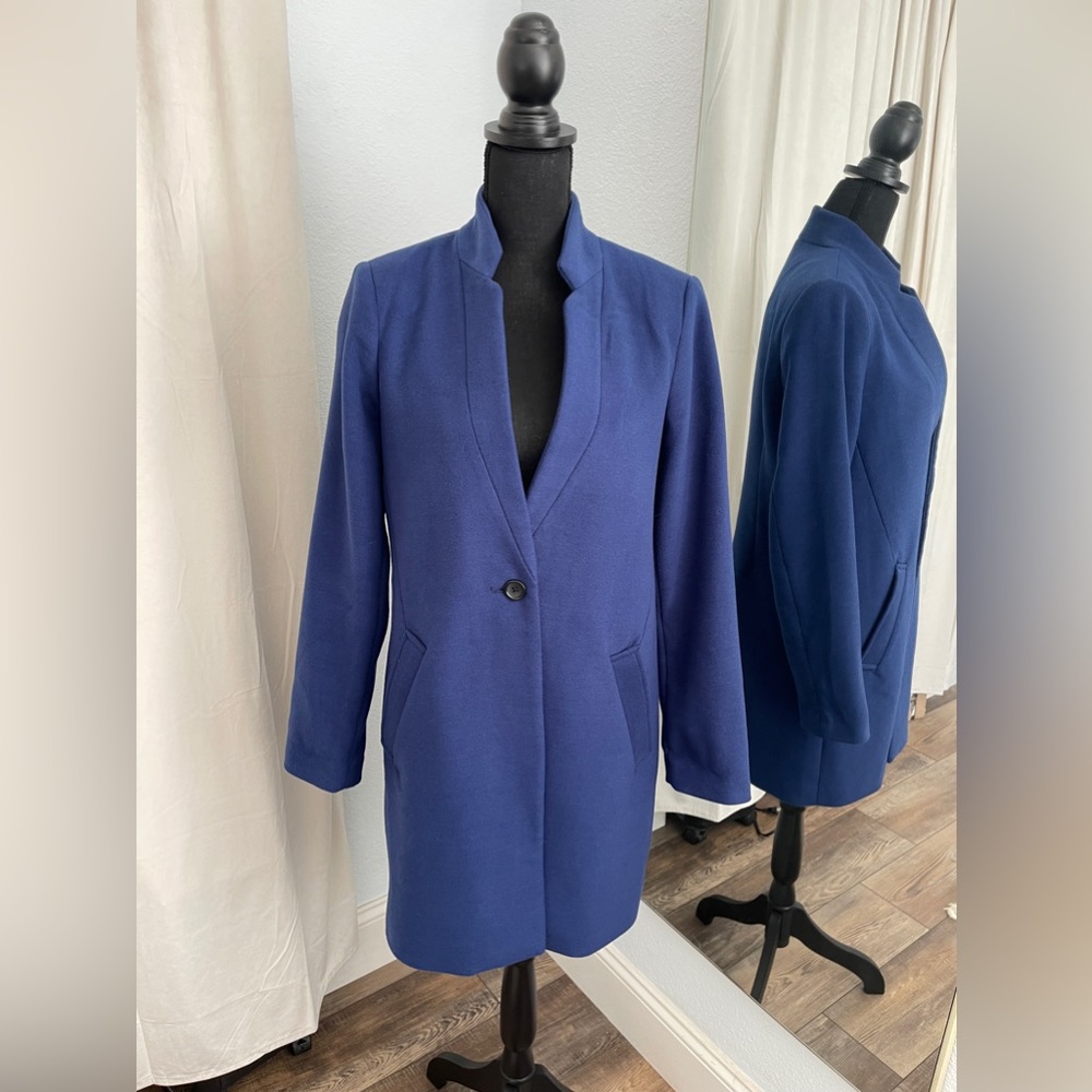 Banana Republic Blue Trench Coat